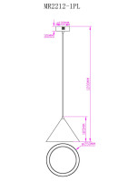 Подвесной светильник Maretta MR2212-1PL MyFar