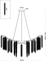 Подвесная люстра Mineral FR1010PL-10G Freya