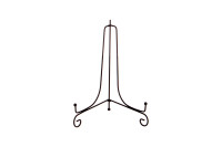 Комплект из 5ти подставок для тарелок (черный)