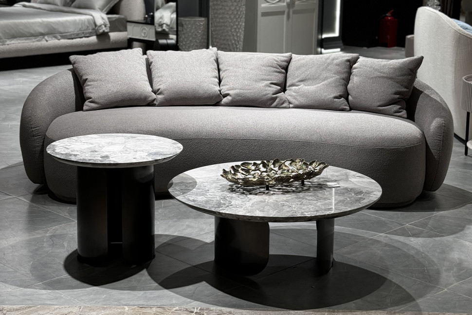 Диван Forli трехместный светло-серый