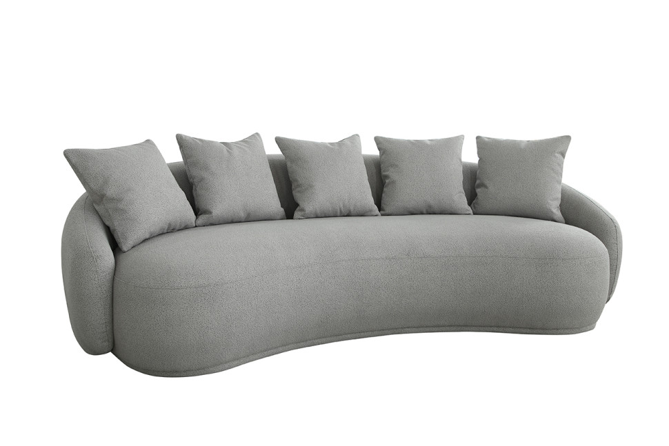 Диван Forli трехместный светло-серый