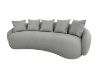 Диван Forli трехместный светло-серый Диван Forli трехместный светло-серый