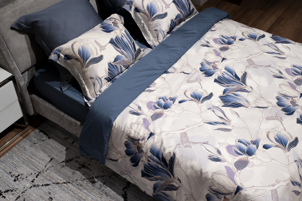 Комплект постельного белья "Магнолия" евро с наволочками 50х70см