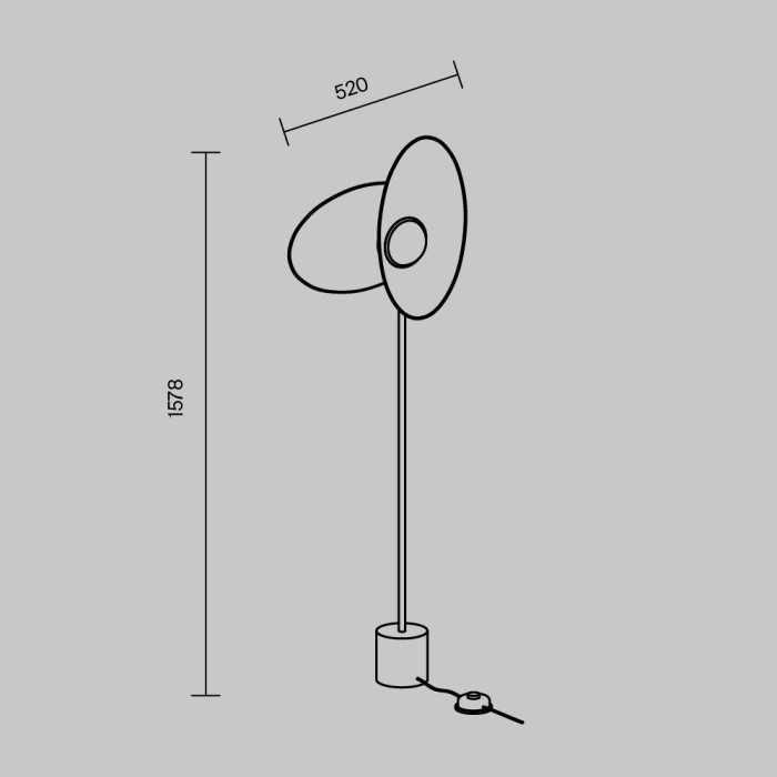 Торшер Evolution MOD396FL-L10W3K Maytoni