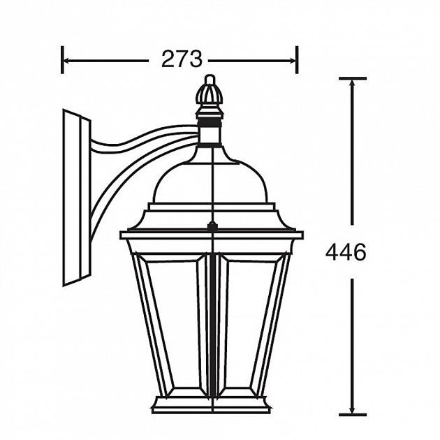 Настенный фонарь уличный  91402L Bl Oasis Light
