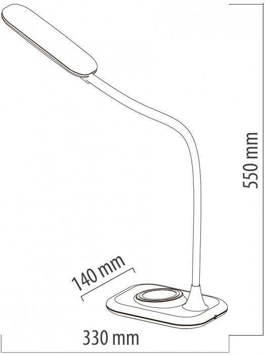 Офисная настольная лампа Ракурс 631036701 De Markt