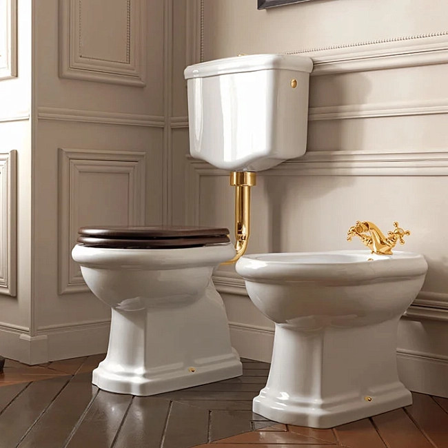 Труба к подвесному бачку Kerasan Retro 757191, золото