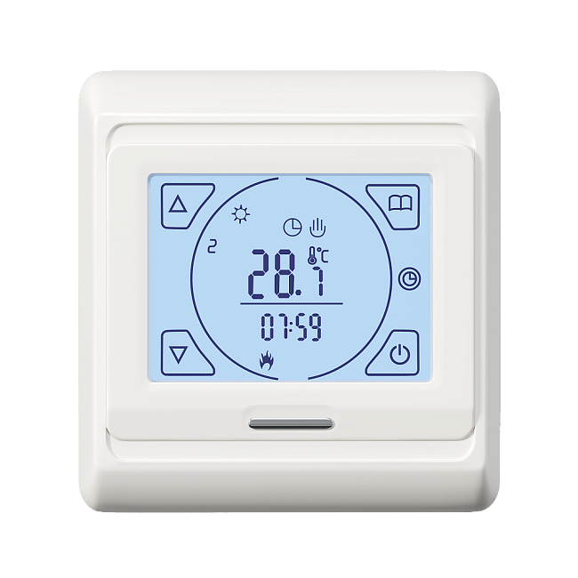 Комплект теплого пола Ewrika MAT EWR 150-0,5 с терморегулятором ТЕП91Б белым, сенсорным