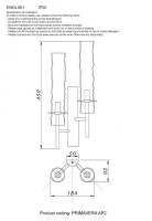 Бра Crystal Lux Primavera AP2 Chrome