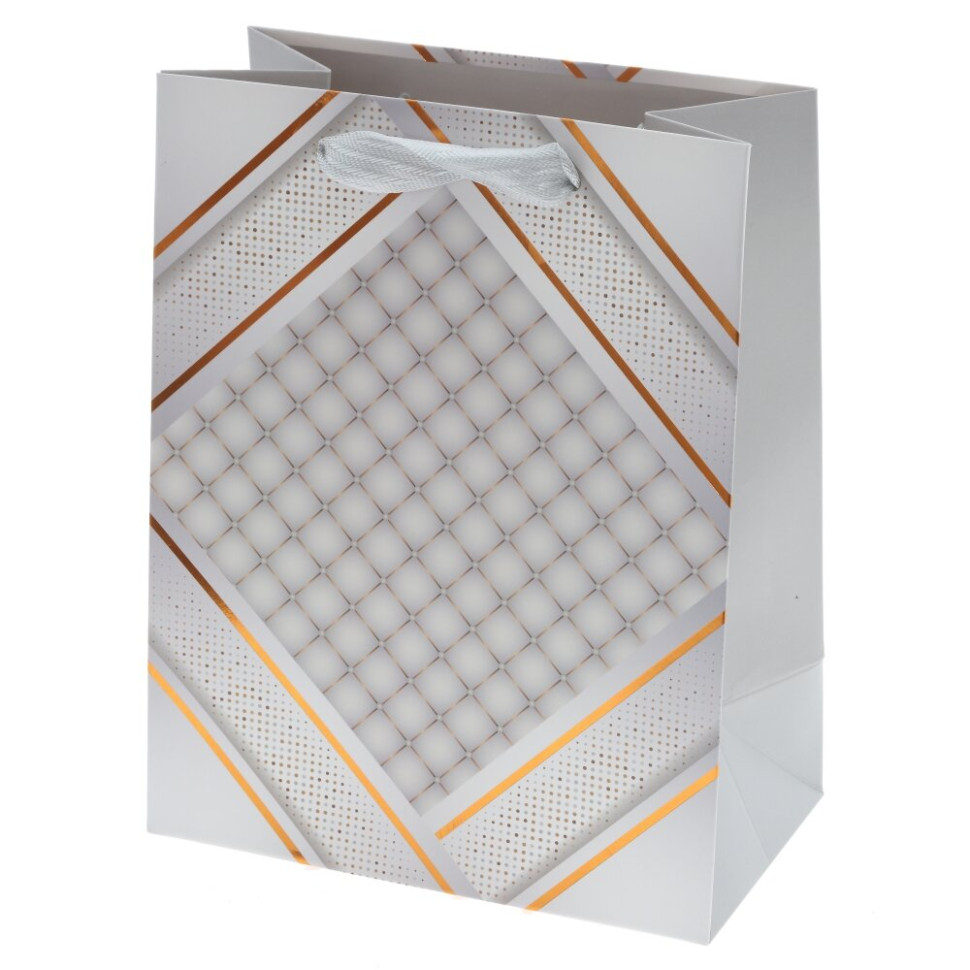 Пакет подарочный S (бумага 230г/м2, блок микс 12шт), L18 W8 H23 см, 4в.