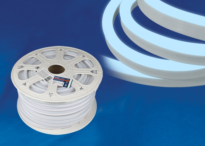Светодиодная лента  ULS-N21-2835-120LED/m-8mm-IP67-220V-8W/m-50M-DW бобина Uniel