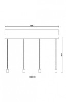 Подвесной светильник Ulleu 69029-4H Globo