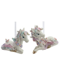 Фигурка декоративная подвесная "Лошадка",  L7 W2,5 H6 см, 2в.