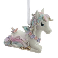 Фигурка декоративная подвесная "Лошадка",  L7 W2,5 H6 см, 2в.