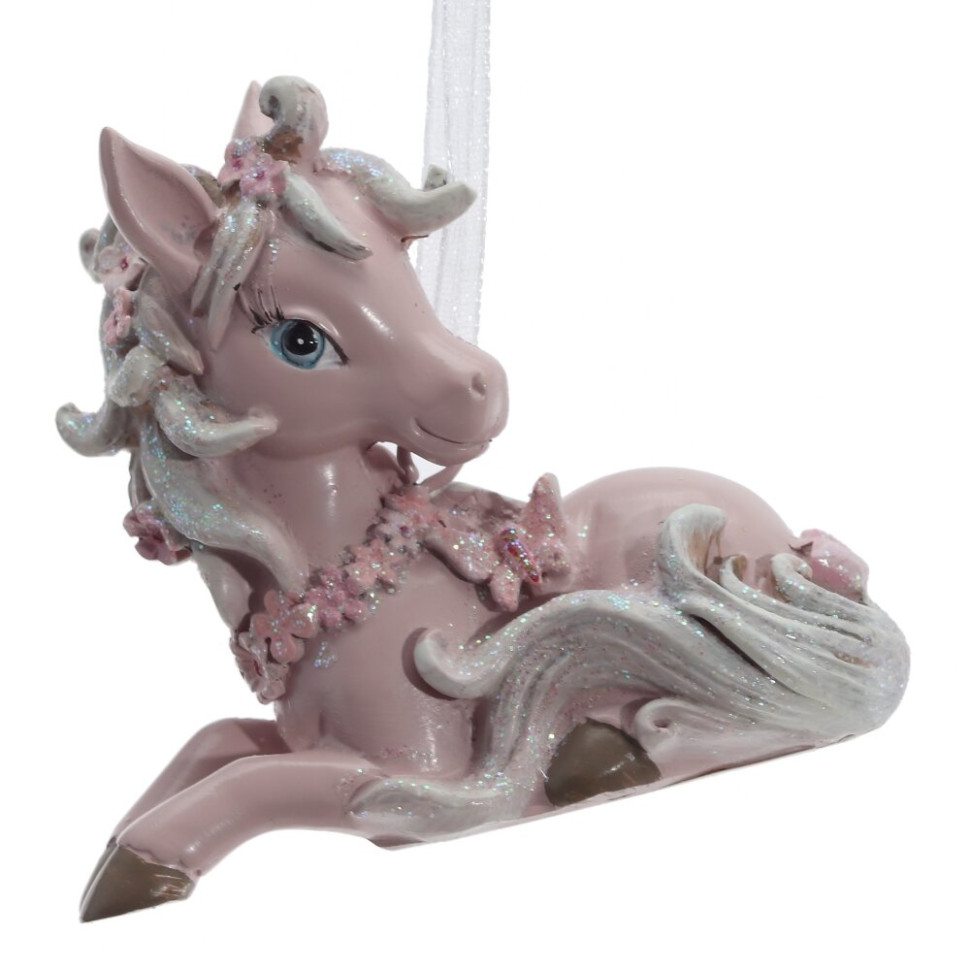 Фигурка декоративная подвесная "Лошадка",  L7 W2,5 H6 см, 2в.
