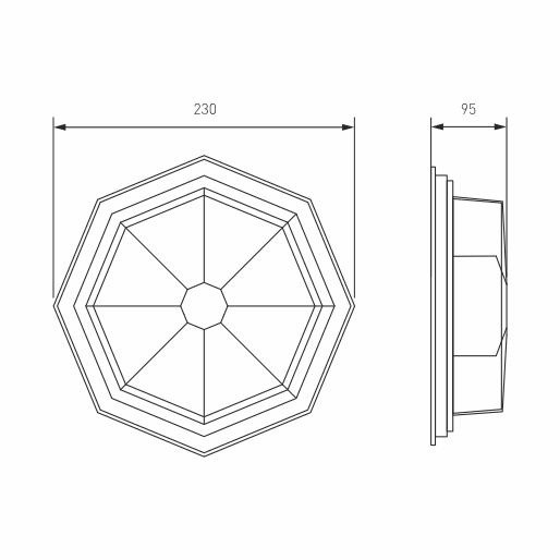 Настенный светильник уличный Telarana GL 1023D Elektrostandard