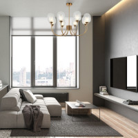 Потолочная люстра Spritz 70217/8 латунь Eurosvet