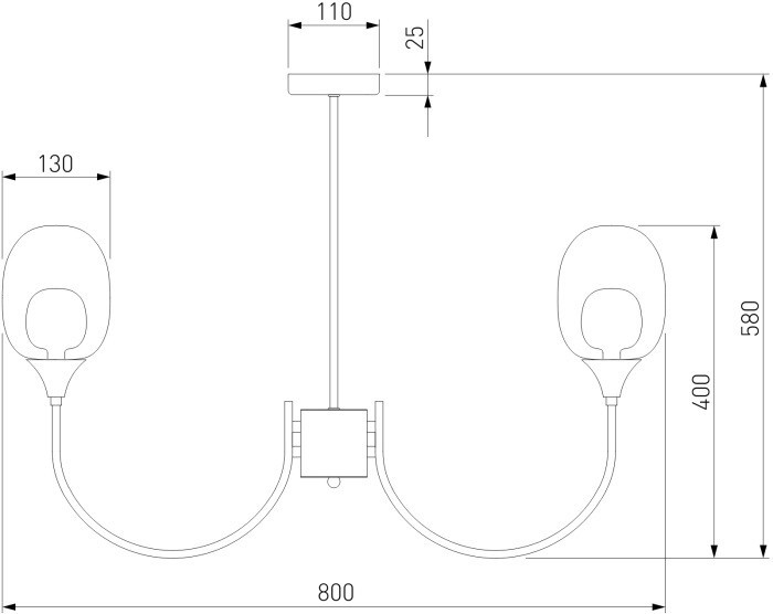 Потолочная люстра Spritz 70217/8 латунь Eurosvet