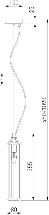 Подвесной светильник Siesta 50252/1 дымчатый Eurosvet