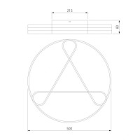 Потолочный светодиодный светильник Eurosvet Kristo 90232/3 хром