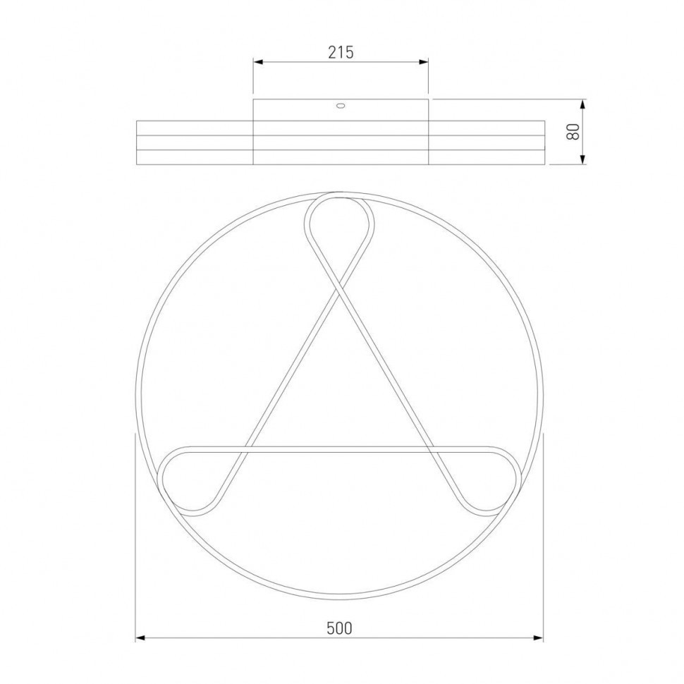 Потолочный светодиодный светильник Eurosvet Kristo 90232/3 хром