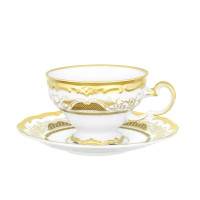 Набор для чая Weimar Porzellan на 6 персон, 12 предметов "Симфония золотая", 210 мл