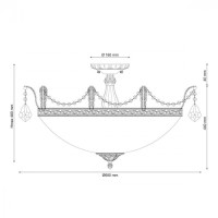 Потолочная люстра Barletta BARLETTA 182.10 D720 antique Lucia Tucci Потолочная люстра Barletta BARLETTA 182.10 D720 antique Lucia Tucci