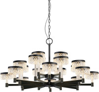 Подвесная люстра Diamond cut MD21020075-20A matt black DeLight Collection