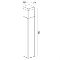 Уличный светодиодный светильник Mantra Chicago 8109 Уличный светодиодный светильник Mantra Chicago 8109