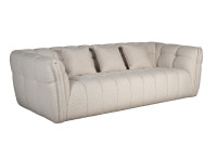 Диван Prato трехместный букле белый