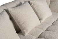 Диван Prato трехместный букле белый