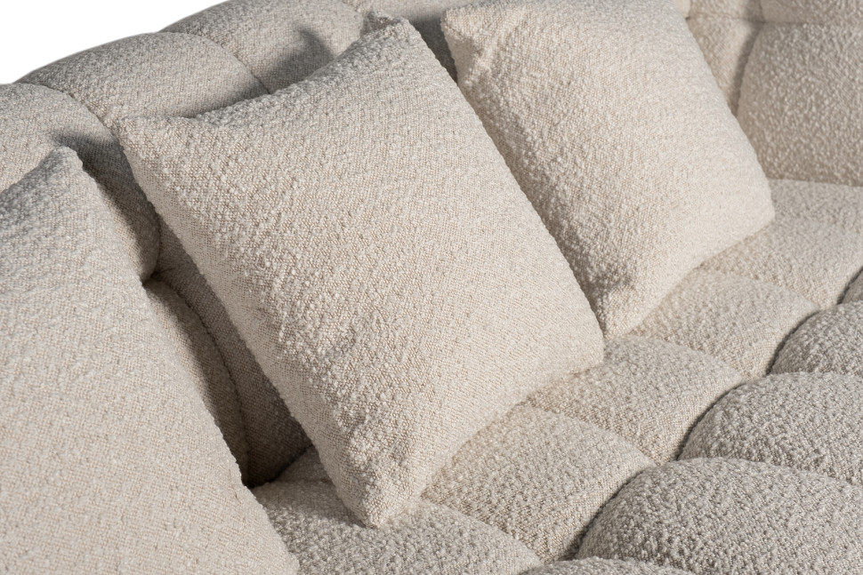 Диван Prato трехместный букле белый