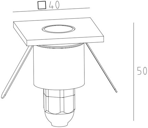 Встраиваемый светильник уличный Встраиваемые светильники c LED W12693 SS Oasis Light
