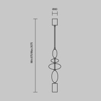 Подвесной светильник Monochrome MOD071PL-L8B3K1 Maytoni Подвесной светильник Monochrome MOD071PL-L8B3K1 Maytoni