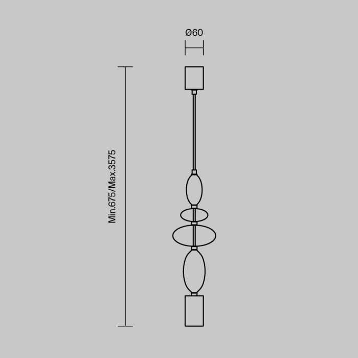Подвесной светильник Monochrome MOD071PL-L8B3K1 Maytoni