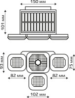 Настенный светильник уличный  24294 3 Duwi