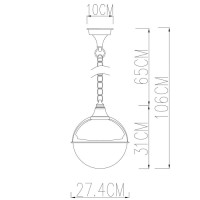 Уличный светильник подвесной Monaco A1495SO-1WG Arte Lamp Уличный светильник подвесной Monaco A1495SO-1WG Arte Lamp