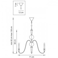 Подвесная люстра Ragno 732067 Lightstar Подвесная люстра Ragno 732067 Lightstar