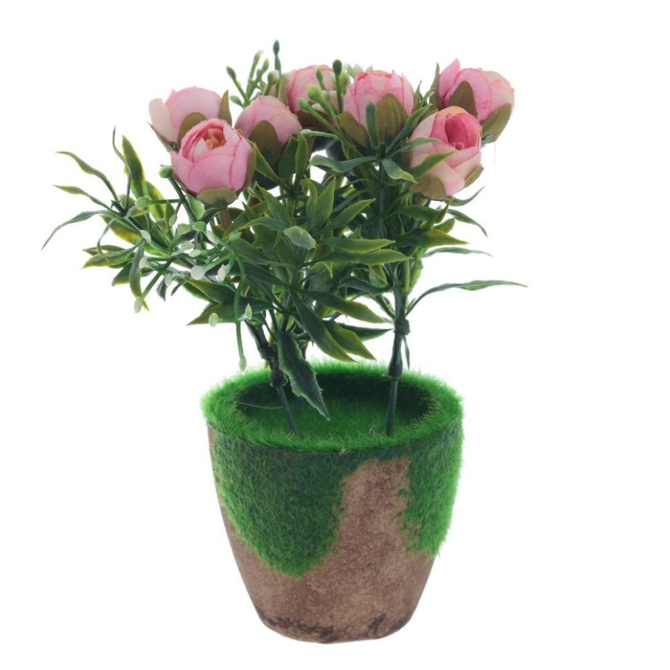 Цветочная композиция, L13 W13 H19 см, 3в.