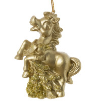 Фигурка декоративная подвесная "Лошадка", L6 W3 H7,5 см, 2в.