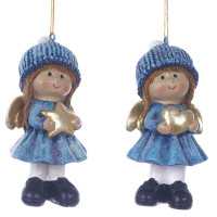 Фигурка декоративная "Ангел",  L4,5 W3,5 H10 см, 2в.