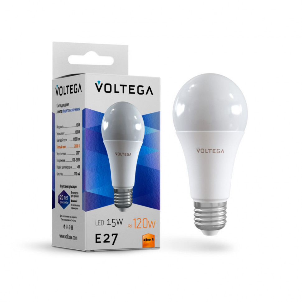 Лампочка светодиодная General Purpose Bulb 15w 7156 Voltega