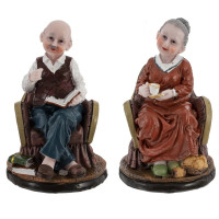 Фигурка декоративная "Бабушка/Дедушка", L10,5 W10,5 H16 см, 2в.