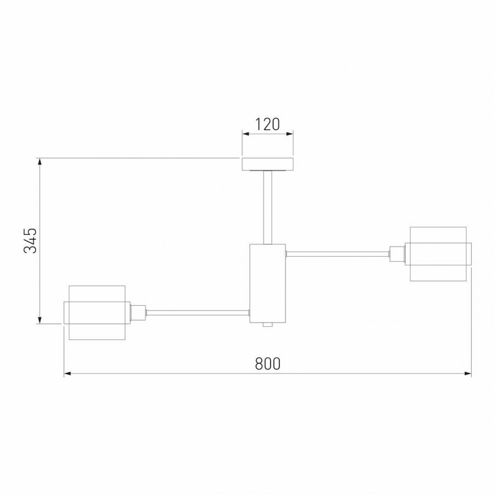 Потолочная люстра Eurosvet Arcada 70127/8 черный/дымчатый