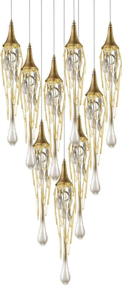Подвесной светильник Goddess Tears P68009L-9G gold DeLight Collection