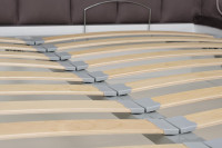 Кровать Odry с подъемным механизмом и бельевым ящиком лилово-серая Кровать Odry с подъемным механизмом и бельевым ящиком лилово-серая