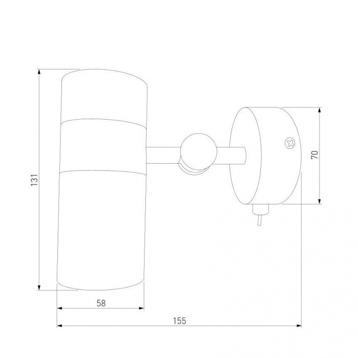 Спот Viero 20096/1 белый / хром Eurosvet