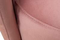 Кресло Verona вращающееся велюровое розовое/хром Кресло Verona вращающееся велюровое розовое/хром