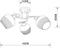 Потолочная люстра Atria A4121PL-3WH Arte Lamp