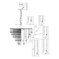 Подвесная люстра Maytoni Linn MOD091PL-09G Подвесная люстра Maytoni Linn MOD091PL-09G